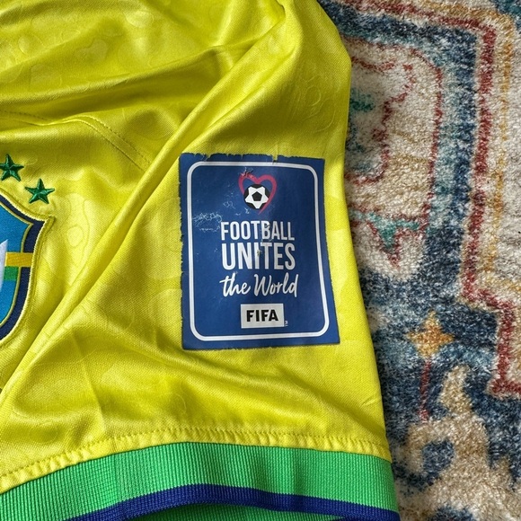 Nike Brazil Neymar World Cup Soccer Jersey Size XL - Picture 8 of 9